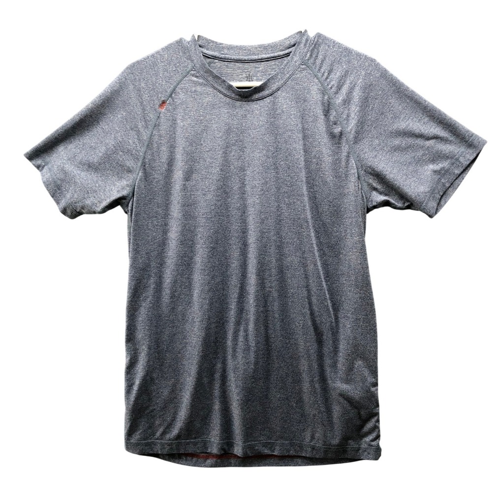 Rhone Reign Short Sleeve T-Shirt Mens M Navy Blue Heather Active Performance